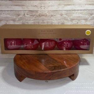 Rae Dunn Christmas Ornaments 2021 LED string lights RED HTF